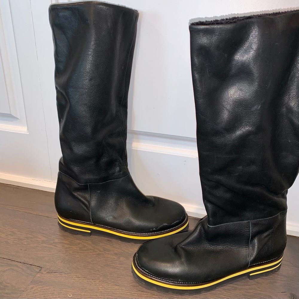 Vibram Tall Black Boots